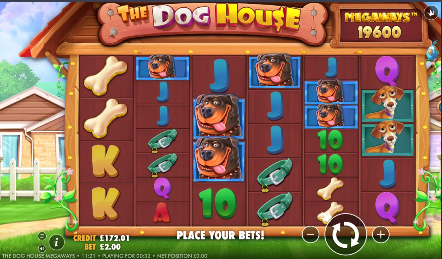 The Dog House — игровое поле 5x3